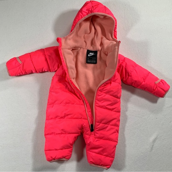 Nike One Pieces Nike Infant Snowsuit Baby Bunt Hot Pink Fleece